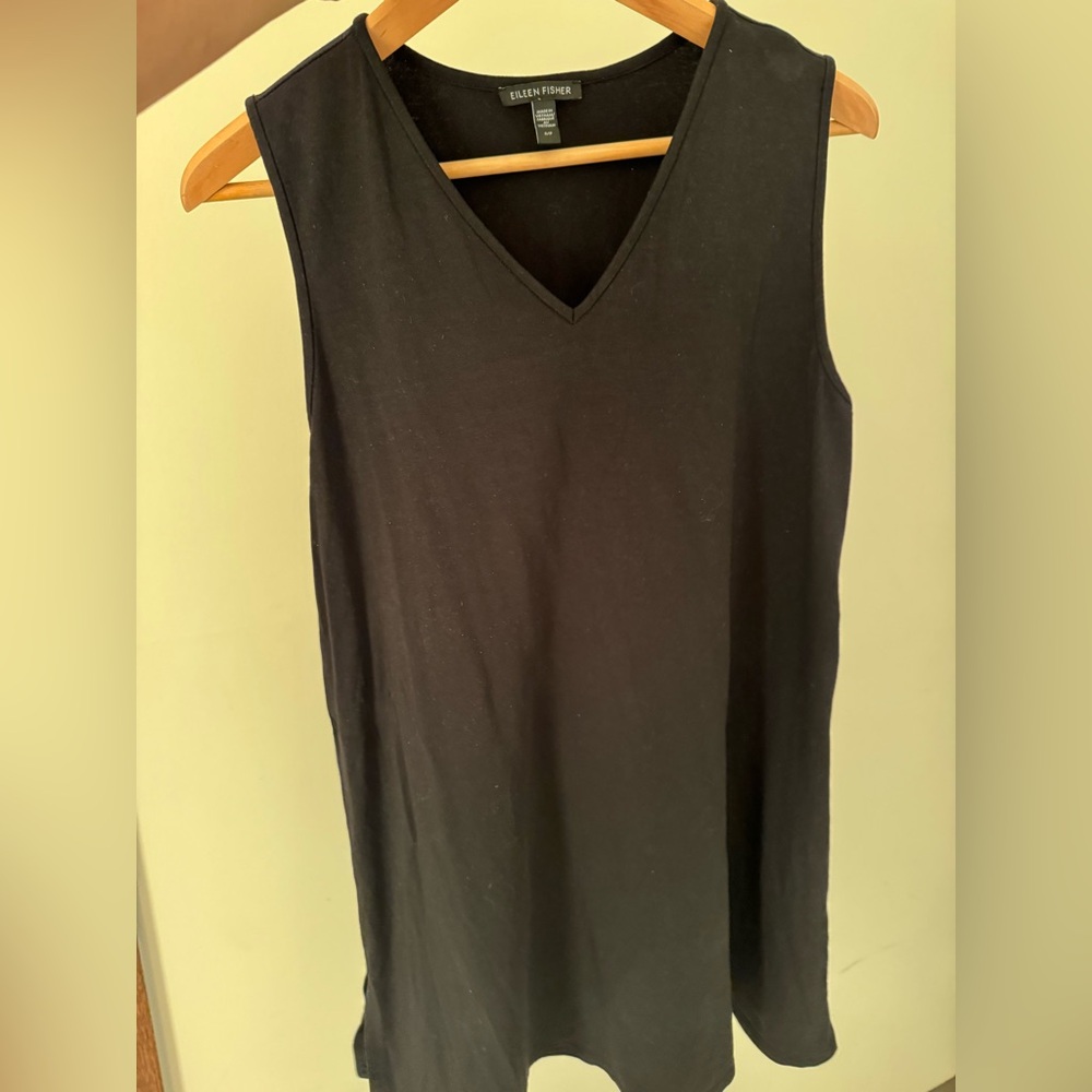 Eileen Fisher Black Tank Top Sleeveless Classic